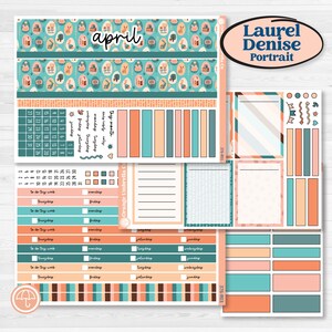 Easter Folk Art Kit | Laurel Denise Portrait Planner Kit Stickers | Some Bunny | KIT-376-R
