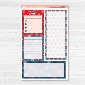 CLEARANCE | Independence Day | A5 Erin Condren Monthly Dashboard ...