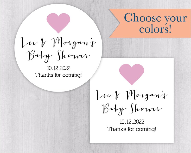 Baby Shower Favor Stickers Baby Shower Stickers Baby Shower Etsy