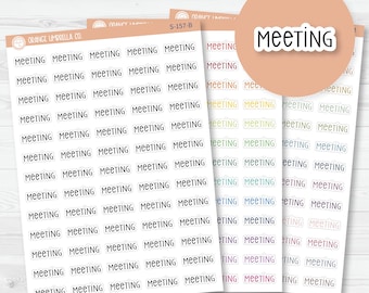 Meeting Script Planner Stickers | F3  |  S-157