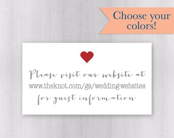 Wedding Website Stickers, Wedding Invite Labels, Wedding Info Stickers (#341-WH)