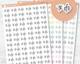 To Do Script Planner Stickers | F7 | S-047