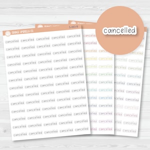 Cancelled Julie's Plans Script Planner Stickers | JF | S-483