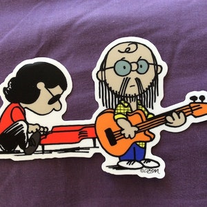 Steely Dan / Peanuts tribute stickers, by the artist! buy 3, get one free