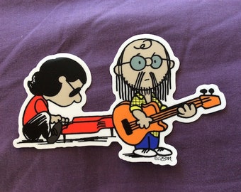 Steely Dan / Peanuts tribute stickers, by the artist! buy 3, get one free