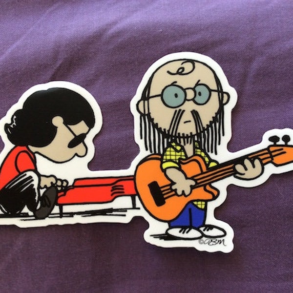 Steely Dan / Peanuts tribute stickers, by the artist! buy 3, get one free