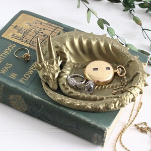 Dragon Jewelry Tray, Dragon Guardian, Ring Holder, 3D Print