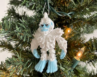 Abominable Snowman Christmas Tree Ornament - Yeti, Bigfoot or Sasquatch