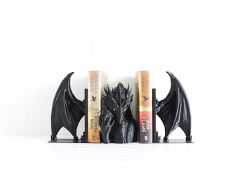 Dragon Bookends, Fourth Wing Bookshelf Decor, Bookish