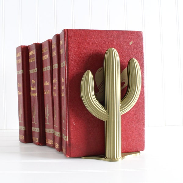 Cactus Bookend, Cacti Bookends, Southwestern Home Decor
