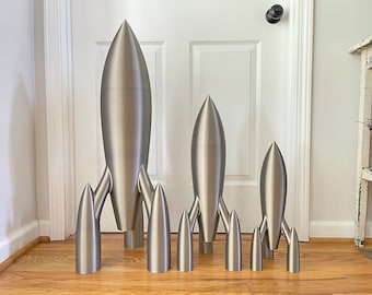 Extra Large Rocket Ship Figurine, Spaceship, Custom Trophy