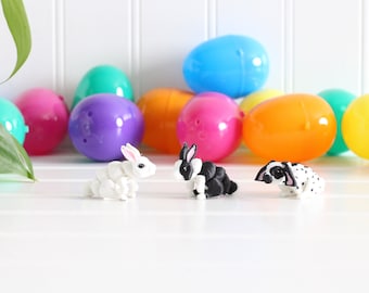 Easter Bunny, Easter Egg Fillers, 3d Print, Mini Rabbit Figurines