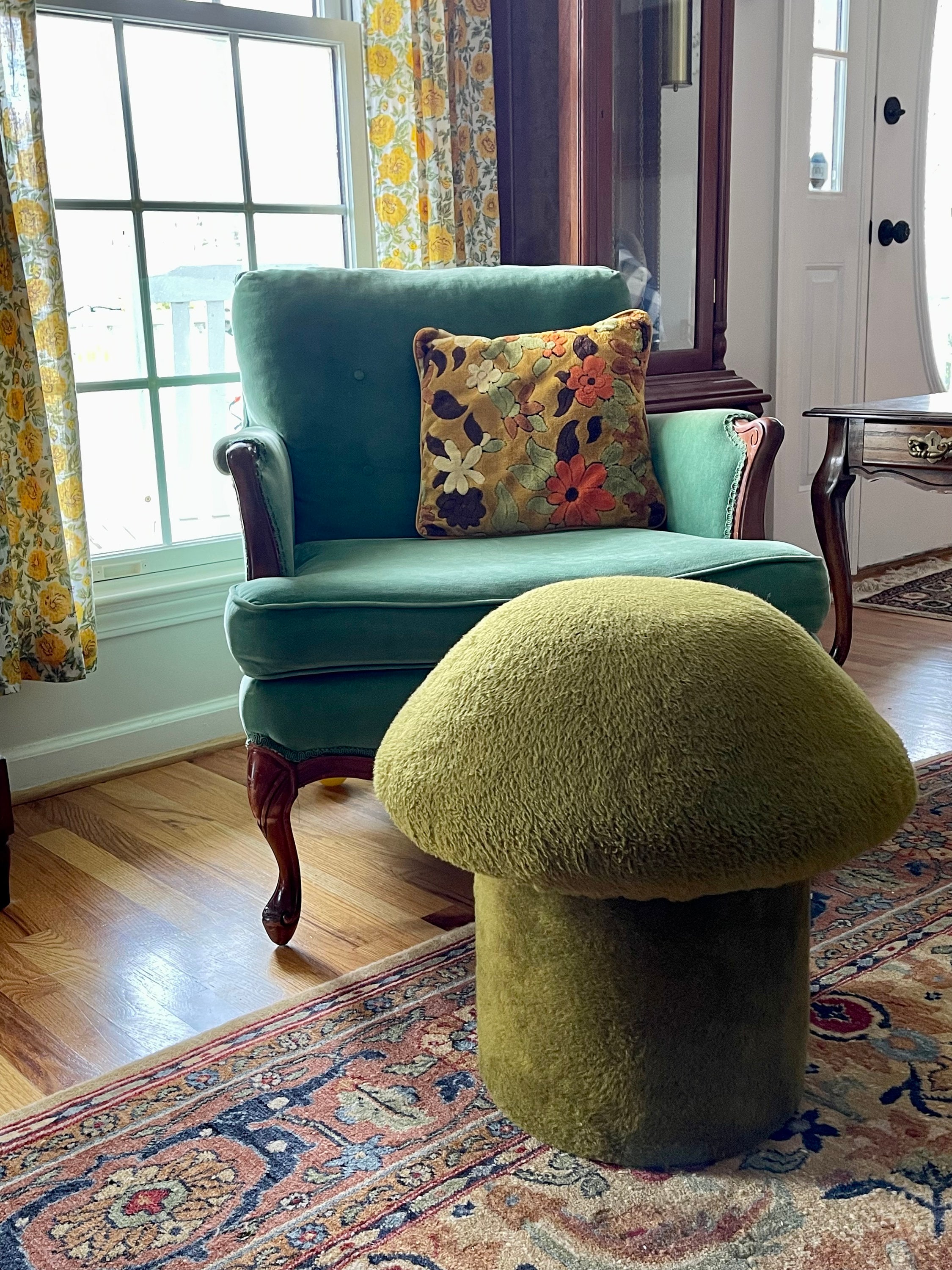 Vintage mushroom footstool deals