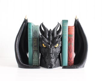 Dragon Bookends, Fourth Wing Bookshelf Decor, Bookish