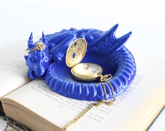 Dragon Jewelry Tray, Dragon Guardian Ring Holder, 3D Printed