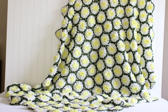 Yellow and white throw sale