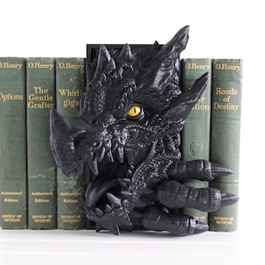 Dragon Book Nook, Dragon Tail Book Nook, Voice Player, Bookshelf Decor, 3D Print