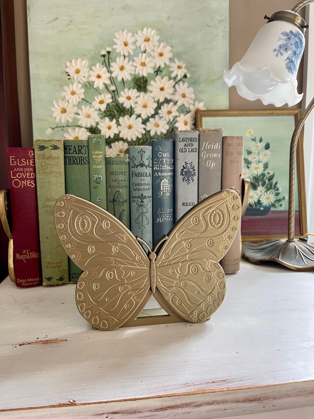 Butterfly Bookends Butterfly Bookshelf Decor Baby Nursery or Etsy