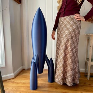 Extra Large Rocket Ship Figurine, Custom Text and Logo, Spaceship - Etsy