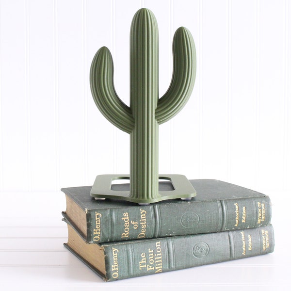 Cactus Bookend, Cacti Bookends, Southwestern Desert, Wild West, Country Home Decor, Cowboy Gifts