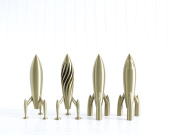 Rocket Ship Figurine, Spaceship