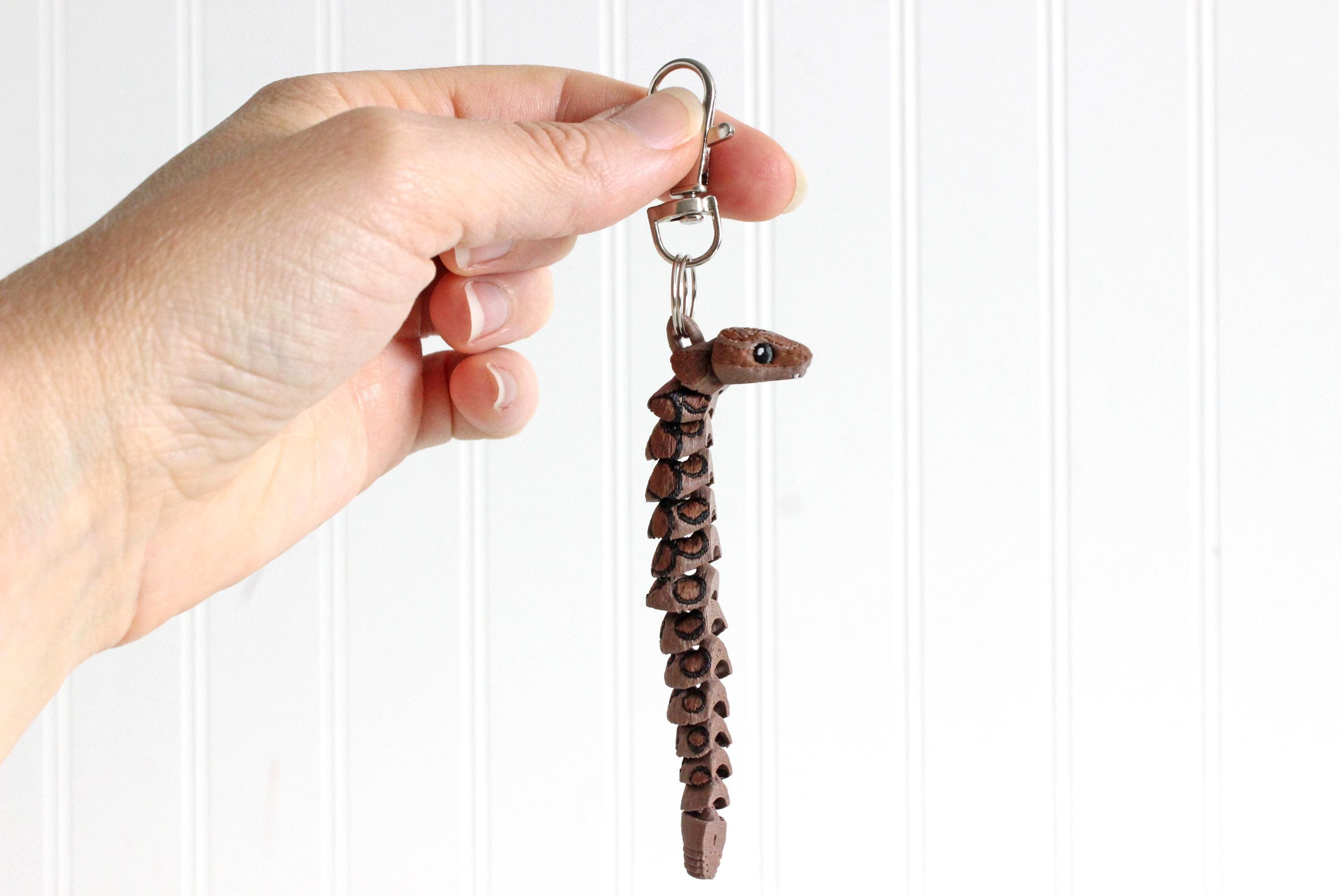Snake Keychain - Bag Charms - Animal Keychain for Car Keys, Backpacks ...