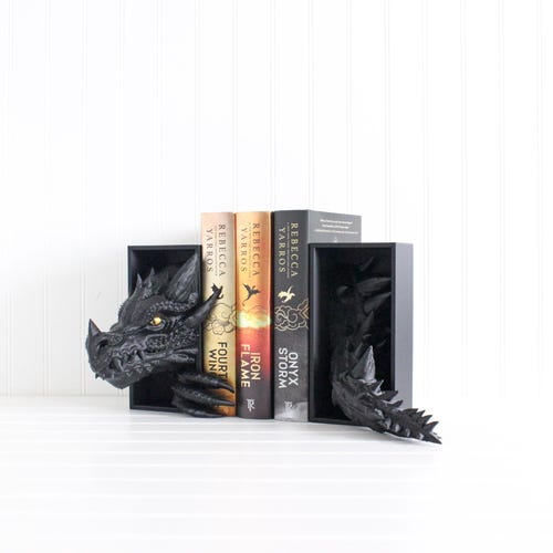 Dragon Book Nook, Fourth Wing Bookshelf Decor, Bookish, Halloween, Christmas Gift Ideas