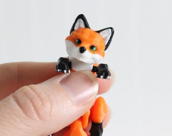 Fox Keychain - Bag Charms - Animal Keychain for Car Keys, Backpacks and Purses