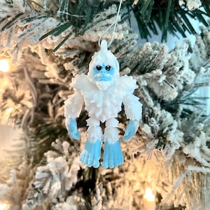 Abominable Snowman Christmas Tree Ornament - Yeti, Bigfoot or Sasquatch