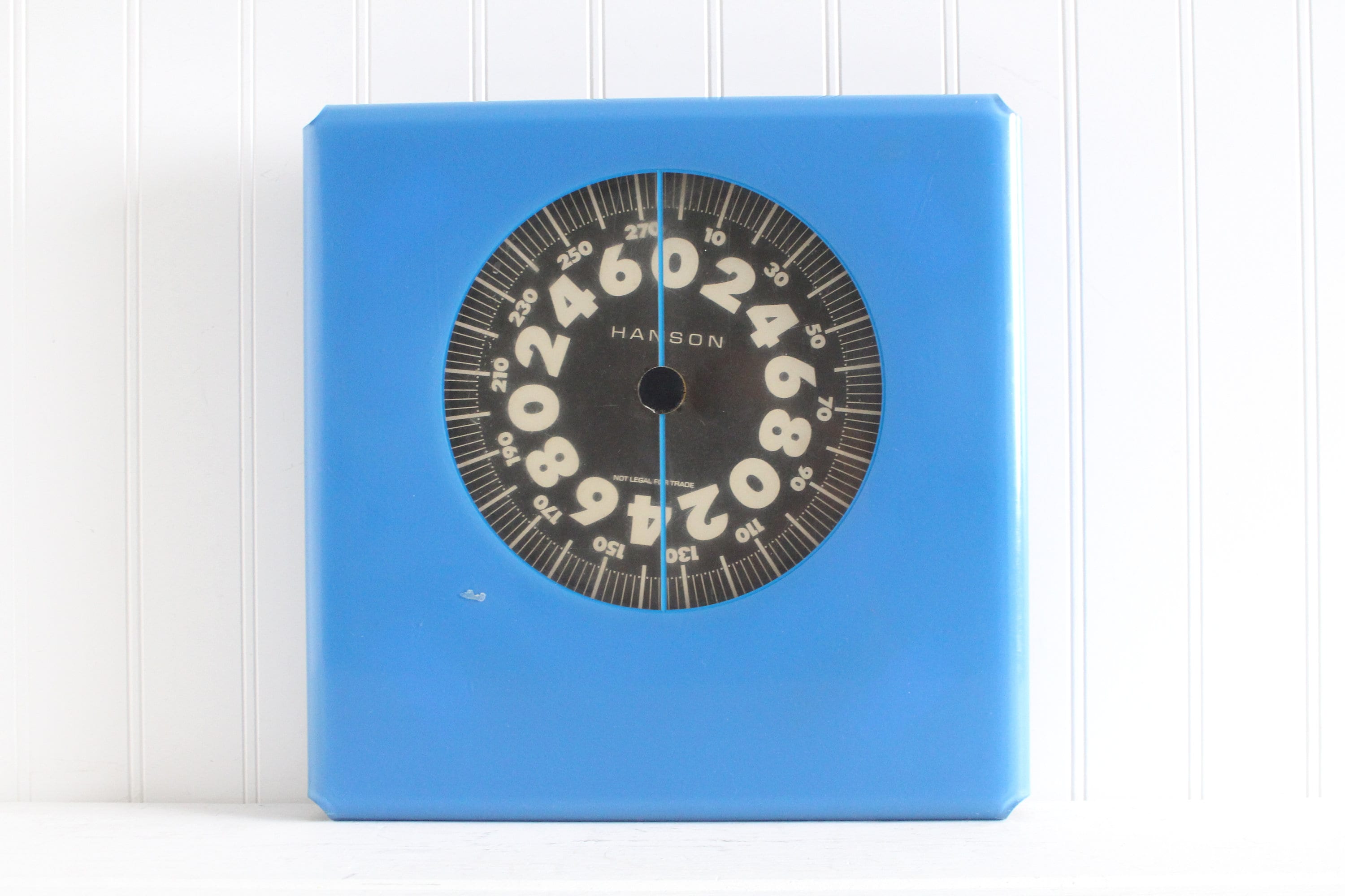 Vintage Hanson Blue Mod Bathroom Scale, 1960s 1970s Bathroom Decor, Weight  Measurement 