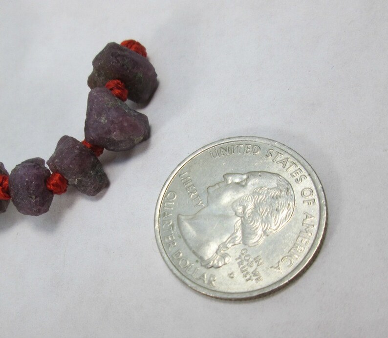 Rough and Rustic Ruby Nuggets 10 5x11 to 13x9mm