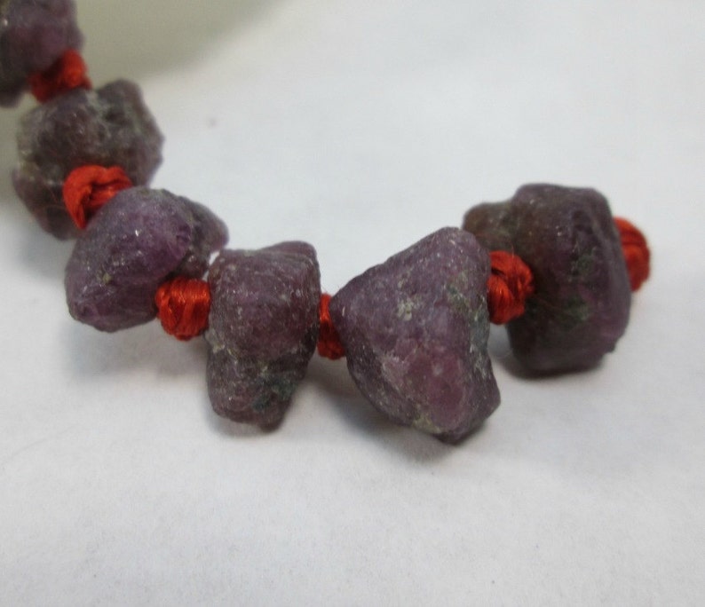 Rough and Rustic Ruby Nuggets 10 5x11 to 13x9mm