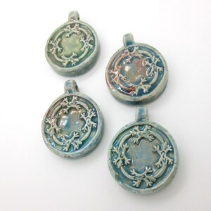 Celtic Lizard Pendant, Raku Ceramic Bead With Bail, 36mm Gecko Pendant ...
