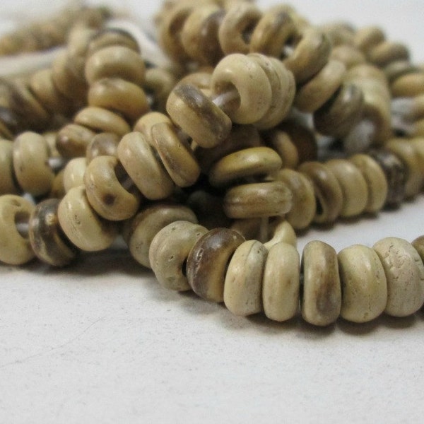 Natural Wood Rondelle Spacer Bead 5mm (60)