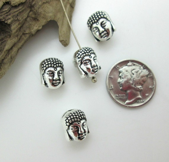 Bead, Buddha Head 7x9mm Bead, Buddha Head 7x9mm