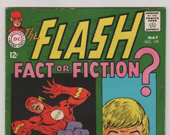 Flash; Vol 1, 179, Silver Age Comic Book.  FN- (7.0). May 1968.  DC Comics