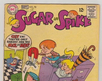 Sugar and Spike; Vol 1, 78, Silver Age Comic Book. VG+ (4.5).  September 1968. DC Comics
