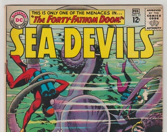 Sea Devils #21: Cómic de DC de la Edad de Plata (VF- 7.5)