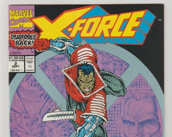 X-Force; Vol 1, 2, Copper Age Comic Book.  NM (9.4).  September 1991.  Marvel Comics