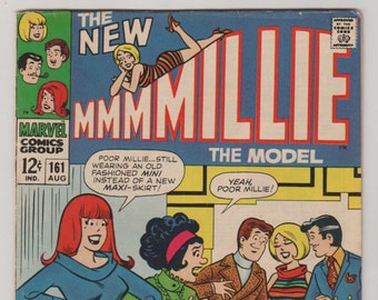 Millie the Model; Vol 1, 161 Silver Age Romance Comic Book.  FN (6.0).  August 1968.  Marvel Comics