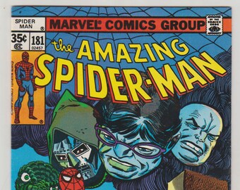 Amazing Spider-Man Vol 1, 181 Bronze Age Comic Book.  VF+ (8.5). June 1978.  Marvel Comics