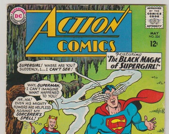 Action Comics #324, Superman & Supergirl, Silver Age, 1965 (FN 6.0)