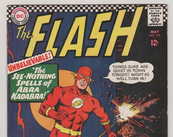 Flash; Vol 1, 170 Silver Age Comic Book  VF- (7.5). May 1967.  DC Comics