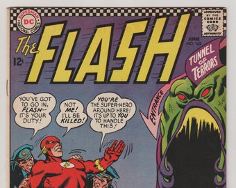 Flash, Vol 1, 162 Silver Age Comic Book. VF- (7.5). June 1966.  DC Comics