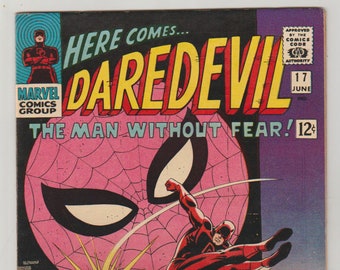 Daredevil; Vol 1, 17 Silver Age Comic Book.  VF- (7.5). June 1966.  Marvel Comics