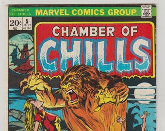 Chamber of Chills; Vol 1, 5, Bronze Age Horror Comic Book. VF (8.0). July 1973.  Marvel Comics