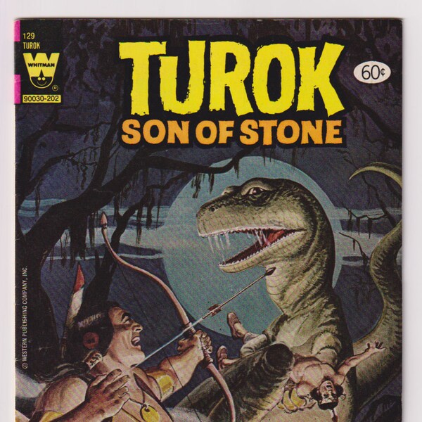 Turok, Son of Stone; Vol 1, 129, Bronze Age Comic Book. VF- (7.5). September 1981, Whitman Comics (Gold Key Comics)