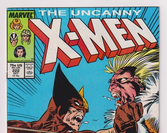 Uncanny X-Men; Vol 1, 222, Copper Age Comic Book. NM- (9.2). October 1987. Marvel Comics
