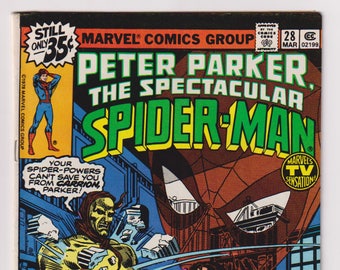 Spectacular Spider-Man; Vol 1, 28. Bronze Age Comic Book. VF (8.0). March 1979. Marvel Comics