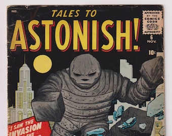 Tales to Astonish; Vol 1, 6, Silver Age Horror / Sci-Fi Comic Book. GD+ (2.5). November 1959. Atlas Comics (Marvel Comics)